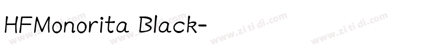 HFMonorita Black字体转换